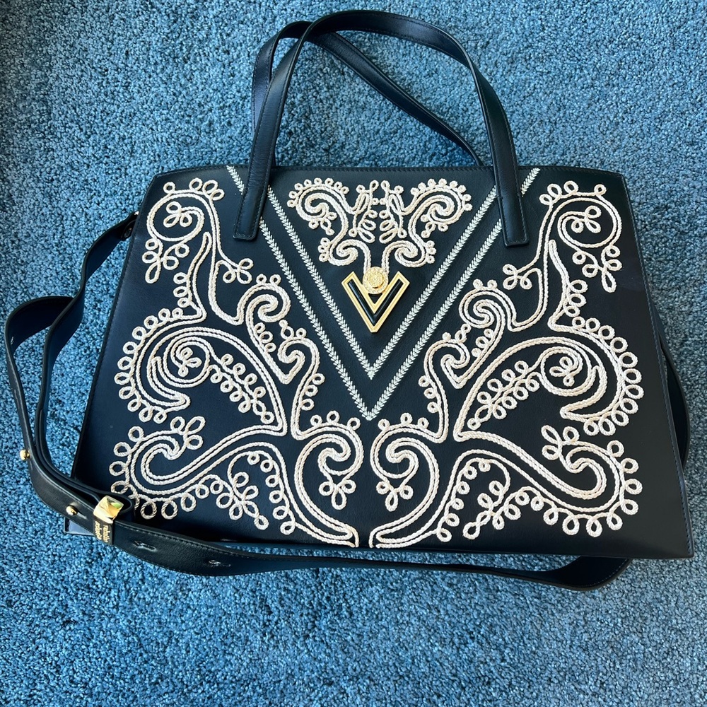 Valentino Orlando Leather Satchel